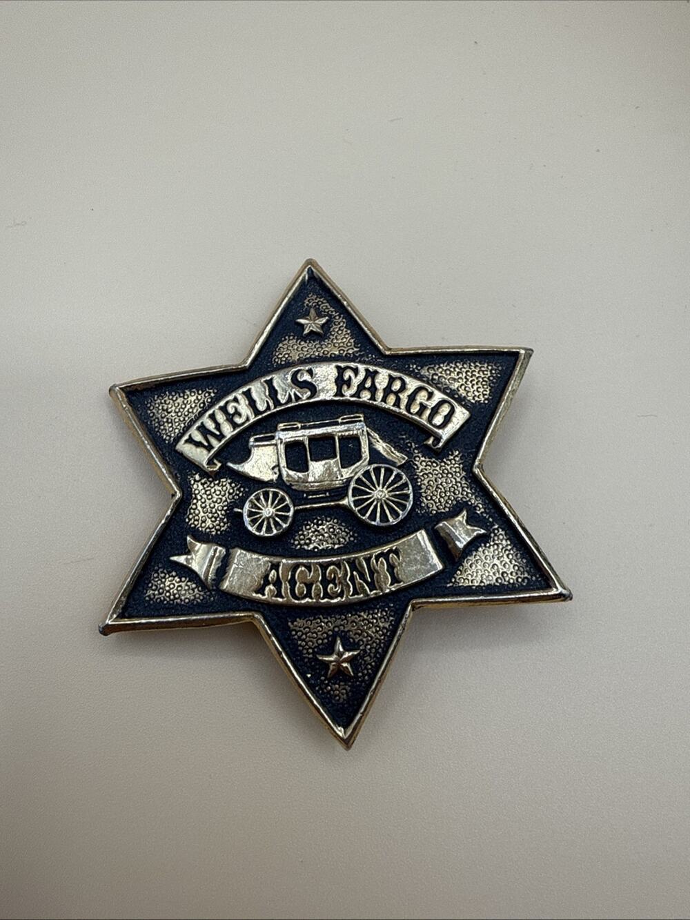 Rare Vintage Wells Fargo Agent Badge Reproduction